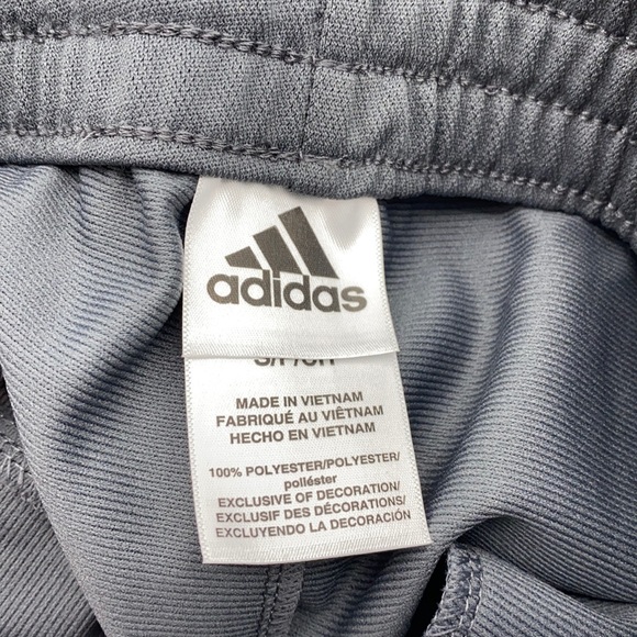 NWT ADIDAS 3 STRIPE TRAINING PANTS BOYS GREY SIZES SM - Picture 5 of 7